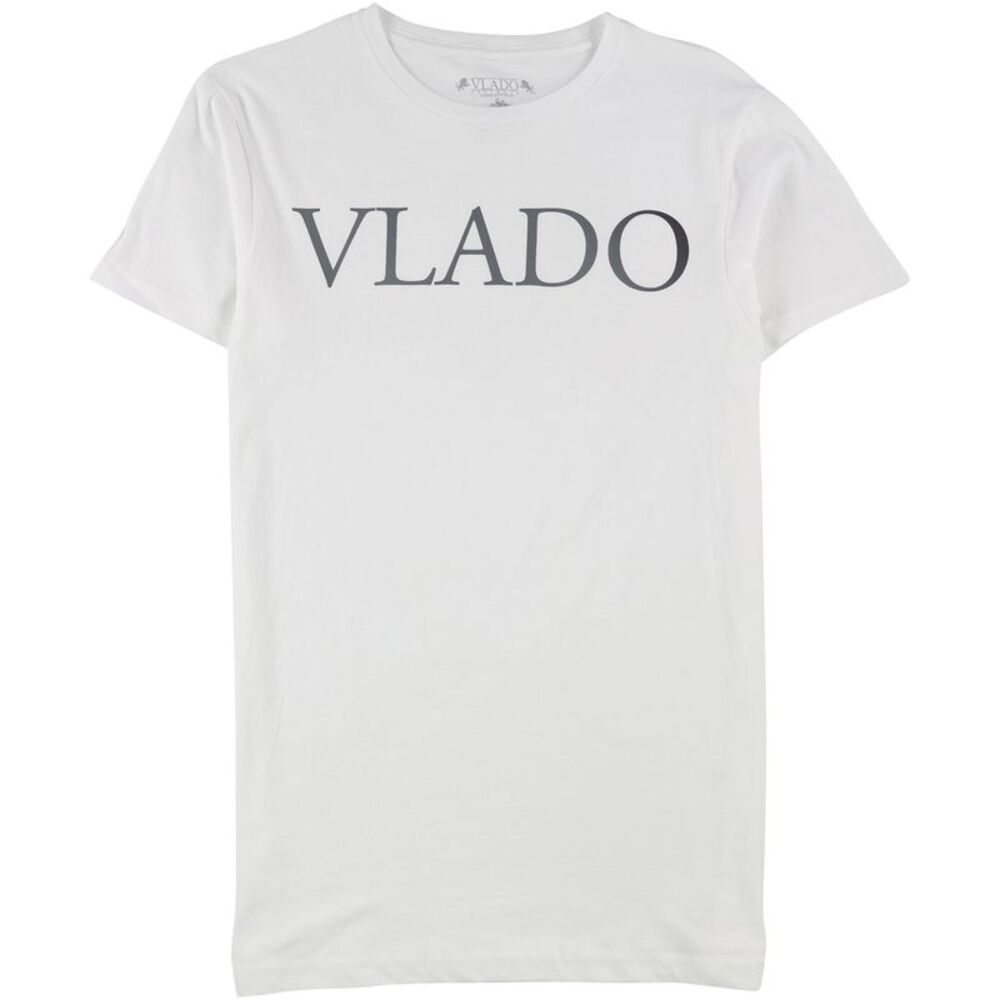 Vlado Mens Logo Graphic T-Shirt, White, L, DM